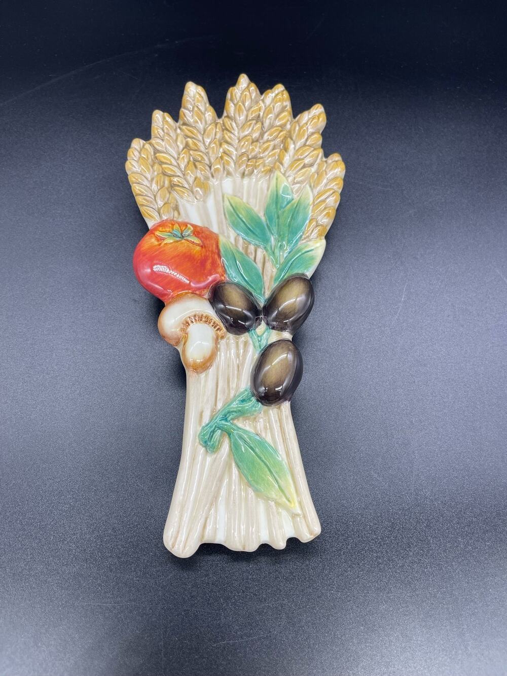 Fitz & Floyd Spoon Rest Papa Paisano Italian 9" Retired